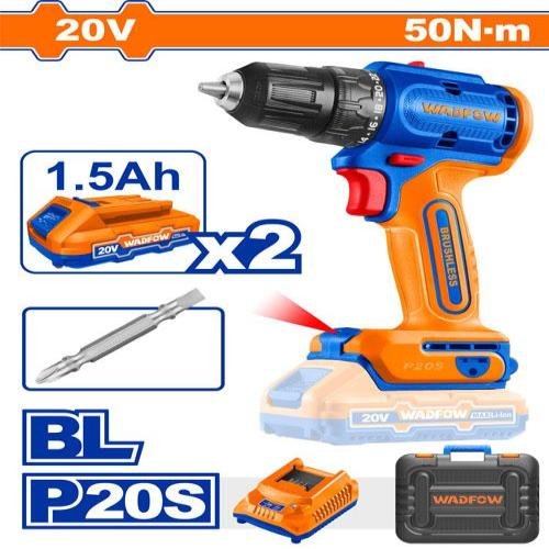 Visseuse 20V 50N.M 2BATT WDF