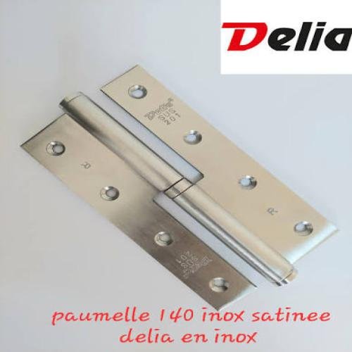Paire paumelle papillon sn inox DELIA 