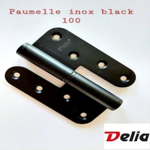 Paumelle 100 inox noir D DELIA 