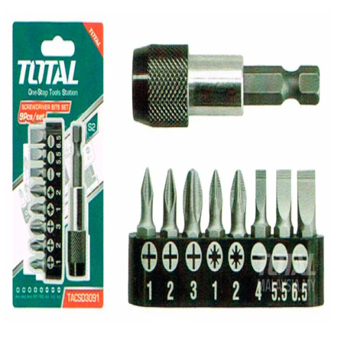 Jeux 9 embout/tournevis TOTAL 