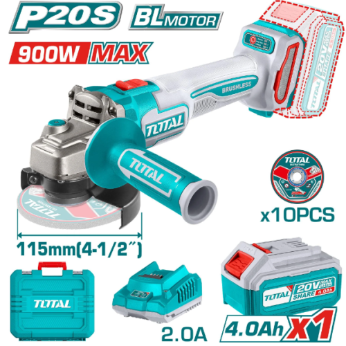 Meule ANG/B 20V +CH+10disque TOTAL