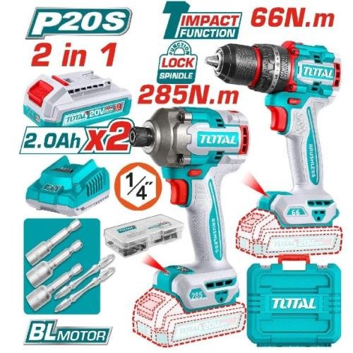 Pack visseuse 52+boulonneuse TOTAL 